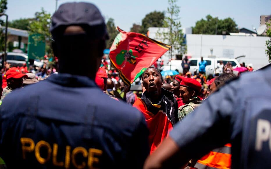 Photo d'une émeute en Afrique au Zimbabwe dû à une inflation alimentaire
