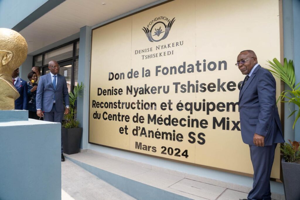 photo du don de la fondation Denis Tshisekedi